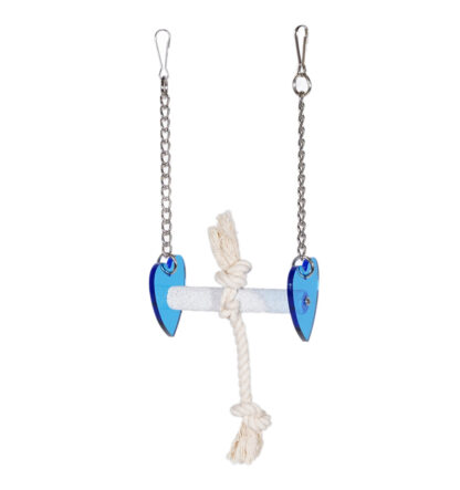 Bird Swing with Rope is a hanging bird perch with rope is made of durable, non-toxic materials