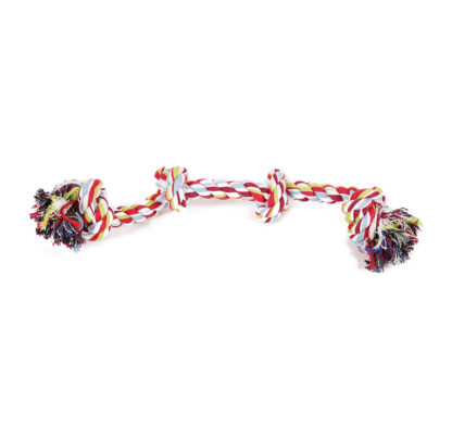 Woven Dog Dental Bone can be used as a toy or chew bone that would act like a dental floss.