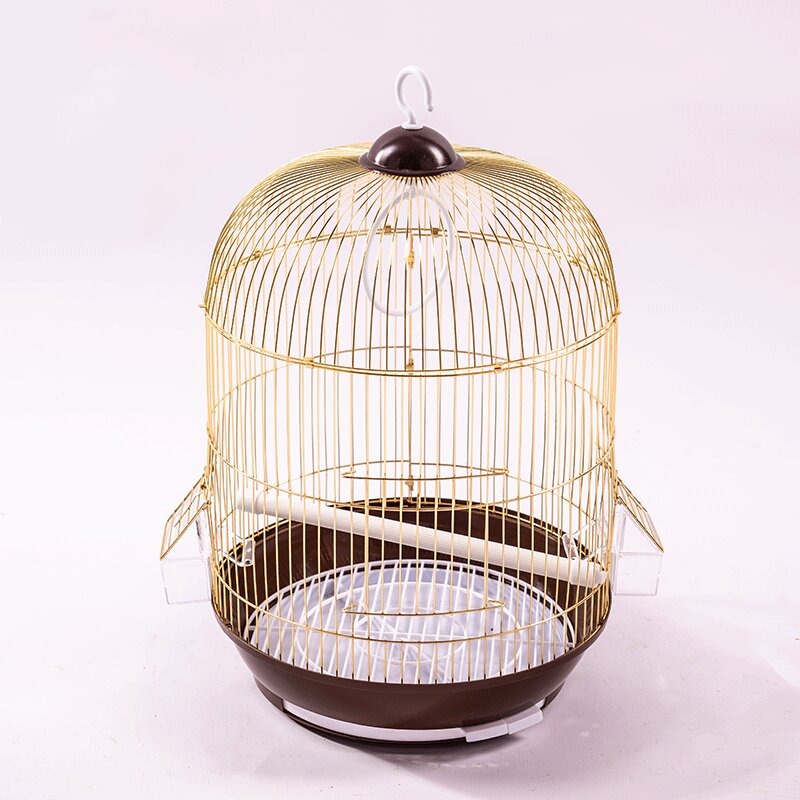 crissy round bird gold cage