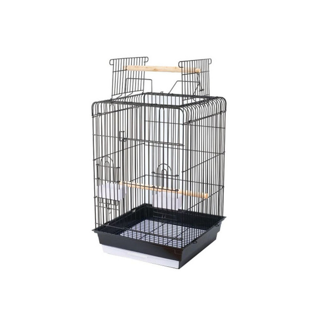 squre black bird cage